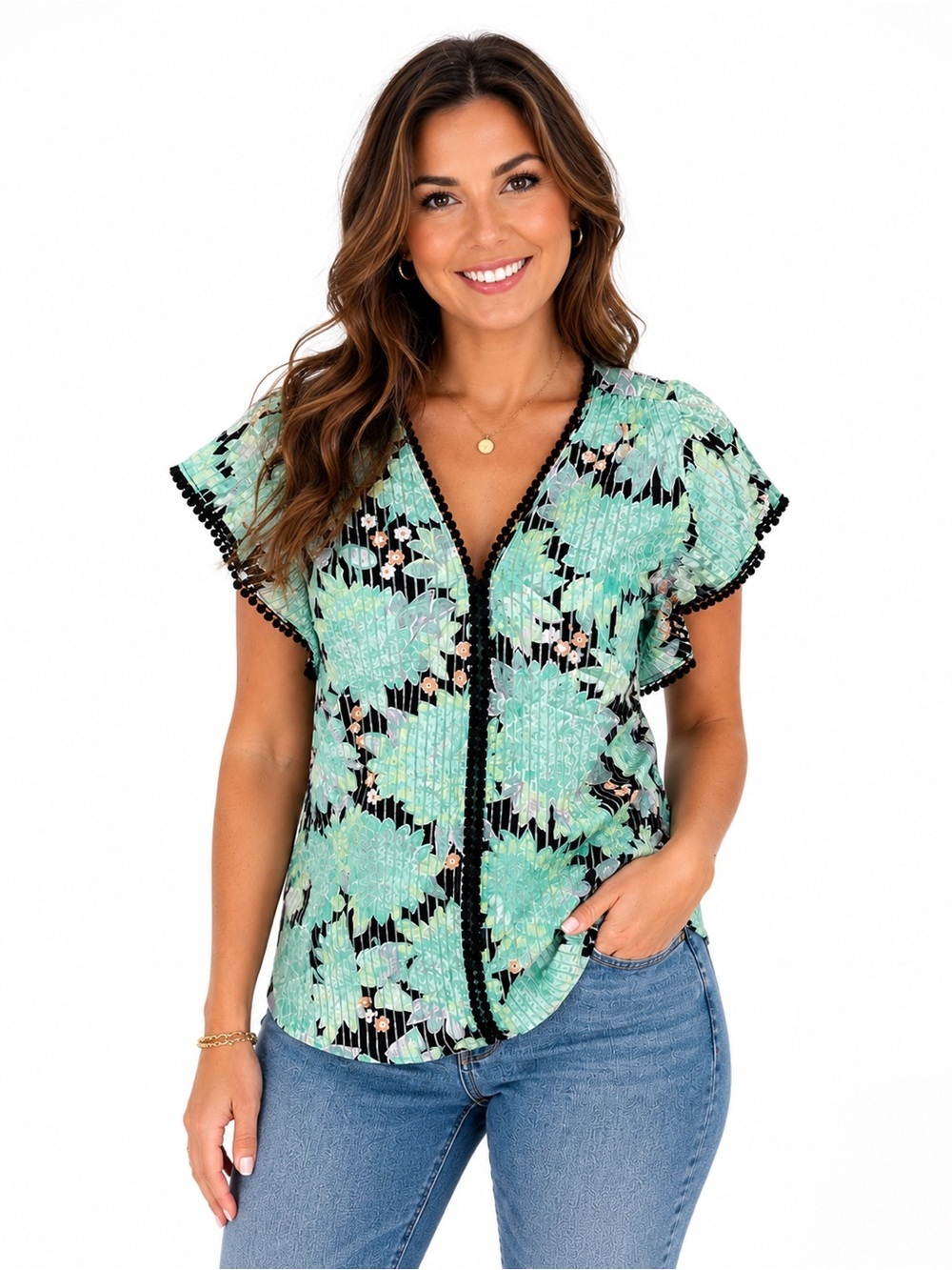 NWOT Kate Spade new york Dahlia Bloom Burnout Top